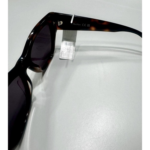 Max Mara 56mm Geometric Sunglasses Havana Smoke main image 11
